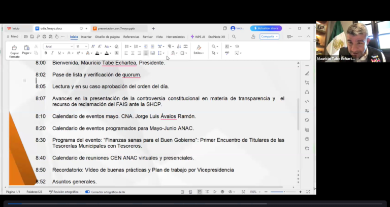 2da sesión de trabajo CEN ANAC 2025 – 2027